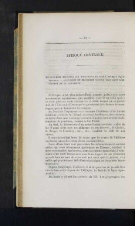 Afrique centrale.