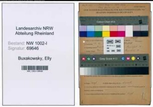 Entnazifizierung Elly Buxakowsky , geb. 13.12.1885 ()