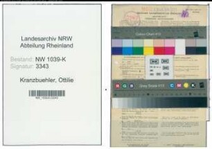 Entnazifizierung Ottilie Kranzbuehler , geb. 24.02.1922 ()