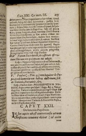 Caput XXII. De Ieiuniis Papisticis.