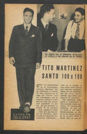 Tito Martínez, Santo 100 x 100