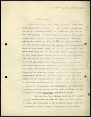 Anlage I. A. von Salis an G. Karo