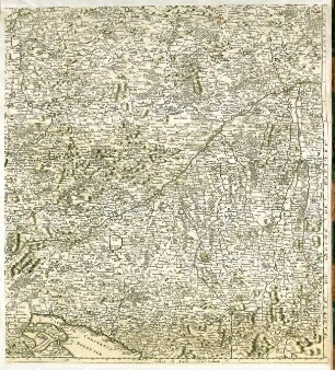 WHK 7 Reichs- und Französischer Krieg von 1688-1697 bis zum Frieden von Ryswick: Karte der Kriegsschauplätze des Grenzkriegs zwischen Frankreich und Deutschland, 1688