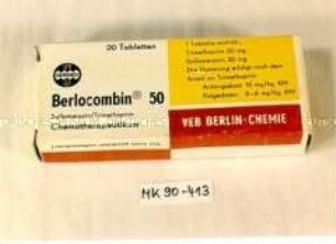 Verpackung für Medikament "Berlocombin® 50"