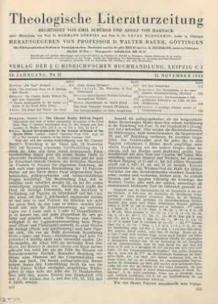 409-412 [Rezension] Kenyon, Frederic G., The Chester Beatty Biblical Papyri