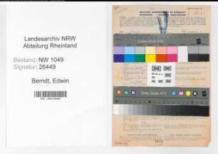 Entnazifizierung Edwin Berndt , geb. 21.10.1884 (Postbeamter)