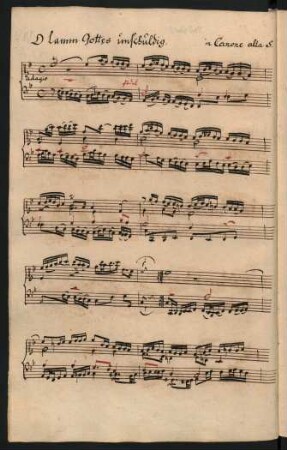 O Lamm Gottes unschuldig; org; F-Dur; BWV 618