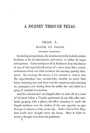 ROUTE TO TEXAS