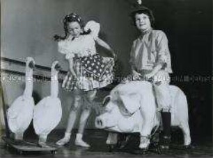 Kinderballett tanzt in Düsseldorfer Opernhaus "Hans im Glück"