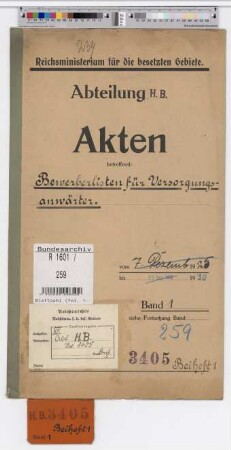 Bewerberlisten für Versorgungsanwärter