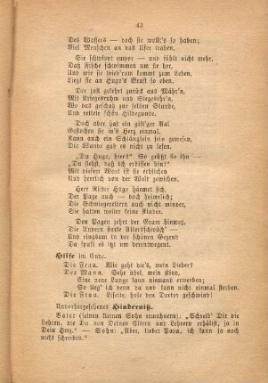 Unvorhergesehenes Hinderniß.