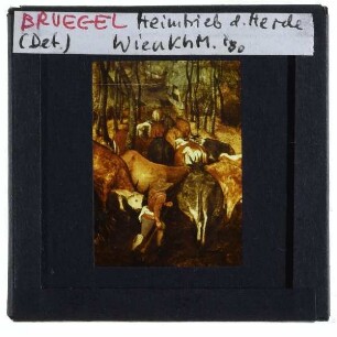 Brueghel (Pieter d.Ä.), Die Heimkehr der Herde (Wien KHM GG 1018) : Detail