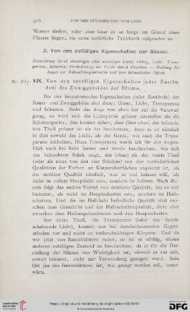 2. Von den zufälligen Eigenschaften der Bäume