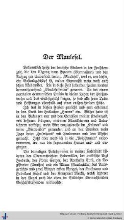 Der Maulesel.