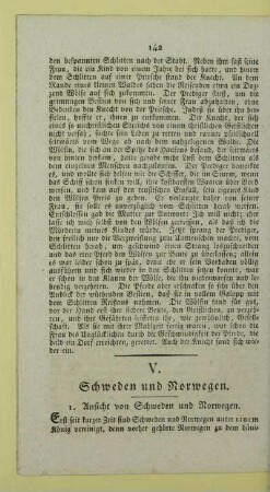 V. Schweden und Norwegen