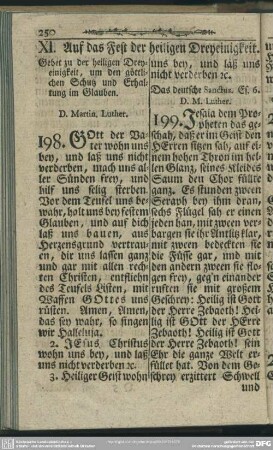 XI. Auf das Fest der heiligen Dreyeinigkeit