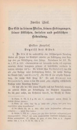 Erstes Kapitel. Begriff des Eides