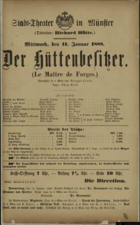 Der Hüttenbesitzer (Le Maitre de Forges)