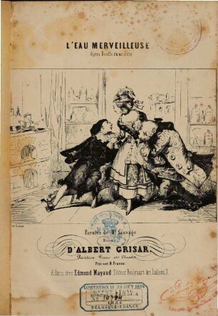 L' Eau merveilleuse : opéra bouffe en 1 acte ; paroles de Sauvage