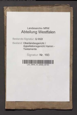 Schmölder, Sybille geb. Opherdicke, Witwe des Pastors Schmölder, Soest