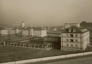 Dresden-Trachau, Blick auf das Güntzheim vom Dach der Metallwarenfabrik Neider