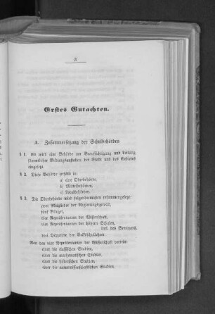 A. Zusammenfassung der Schulbehörde