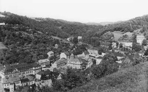 Glashütte, Stadtansicht : Glashütte. Stadtansicht