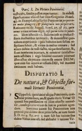 4-5, Supposito, quod detur aliqua Poenitentia, ...