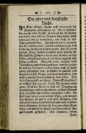 Die zwey und dreyßigste Nacht.