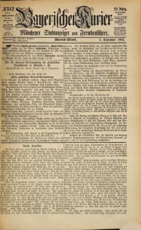 Bayerischer Kurier. 1885,9 = Jg. 29