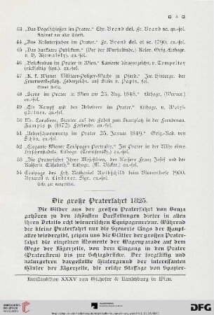Die große Praterfahrt 1825 (Nr. 55-68)