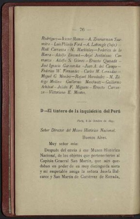 D-El tintero de la inquisición del Perú