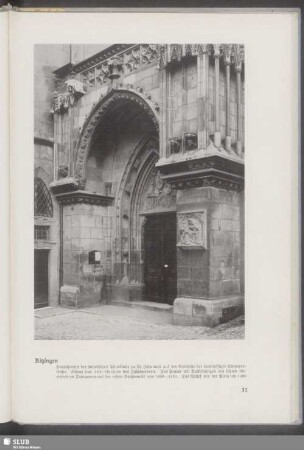 Kitzingen, Hauptportal der katholischen Pfarrkirche zu St. Johannes