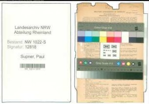 Entnazifizierung Paul Supner , geb. 25.05.1905 (Beamter)