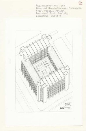 Wilhelmstorget, Berlin-Wilmersdorf (Diplomarbeit bei Peter Poelzig): Isometrie