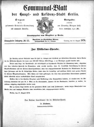 1878,33: No. 33, 18. August 1878