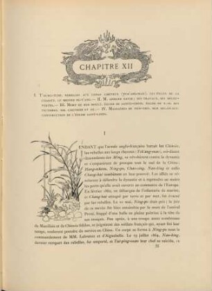 Chapitre XII. Toung-Tche ...