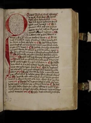 Tabula capitulorum. Incipit Conradus ordinis cisterciensis de viris illustribus. Incipiunt capitula prime distinctionis.