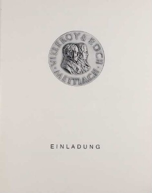 Einladung zum Mitarbeiterjubiläum der Firma Villeroy & Boch