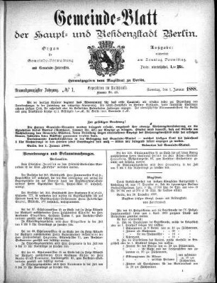 1888,1: No. 1, 1. Januar 1888