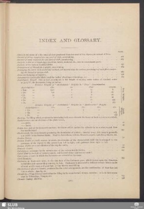 Index and glossary