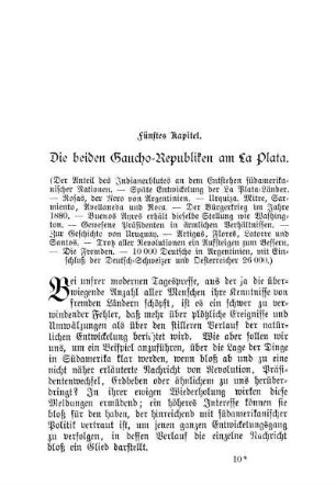 Fünftes Kapitel. Die beiden Gaucho-Republiken am La Plata.