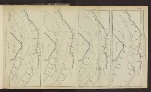Taf. VI Gestaltung des Strombettes der Norder Elbe bei Billwärder im Jahre 1845 ...