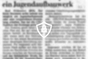 CDU-Fraktion empfiehlt ein Jugendaufbauwerk