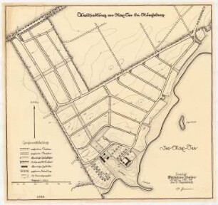 Waldsiedlung am Max See bei Müncheberg: Lageplan 1:2500
