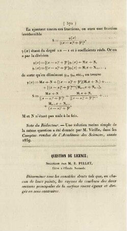 Questions de licence.