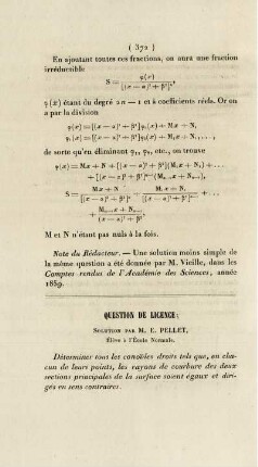 Questions de licence.