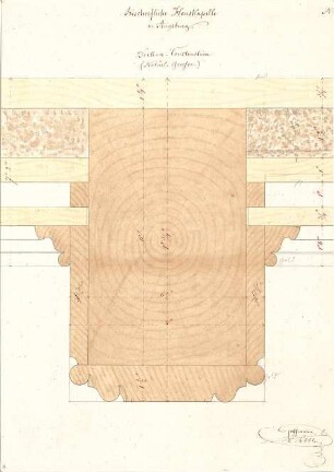 Hoffmann, Lorenz; Augsburg (Bayern); Bischöfliches Palais, Hauskapelle - Decke (Konstruktion)
