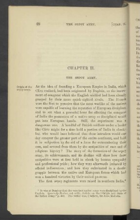 Chapter II. The Sepoy Army