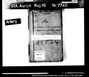 Das Projekt einer Straße von Jemgum an die Chaussee von Leer nach Weener